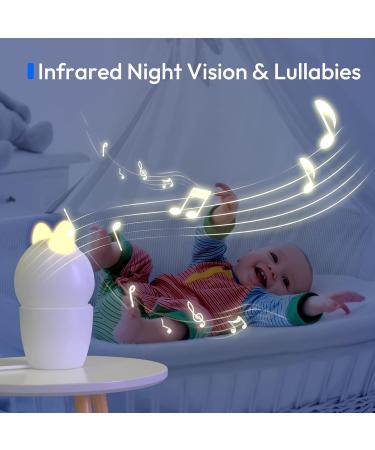Czeview Baby Monitor - 2.5K Ultra HD Camera Cry Comfort Temperature Monitoring Sleep Analysis & 2-Way Communication - Buy Online on GoSupps.com