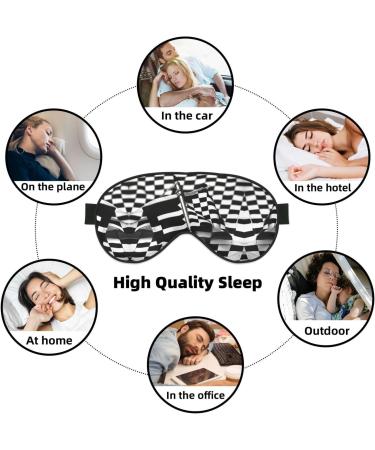 Checkered Flags Race Flags Soft Sleep Eye Mask Female Breathable Eye Patch Perfect for Travel and Relaxation - Buy Online on GoSupps.com