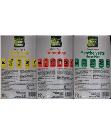 Classic assortment: light lemon grenadine spearmint syrup - Buy Online on GoSupps.com