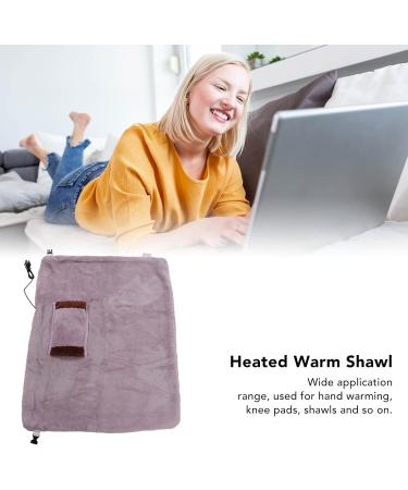 Boroco Electric Heating Blanket & Warm Scarf - 5V Low Voltage Safe USB Flannel Heating for Home & Office (Purple) - Buy Online on GoSupps.com