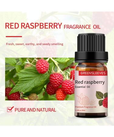 GREENSLEEVES Red Raspberry Essential Oil 10ml - 100% Pure Organic Aromatherapy Diffuser Oil - Buy Online on GoSupps.com