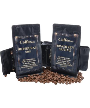 Coffeenes Ground Coffee Arabica 4 x 125 g - Ground Coffee 4 Different Flavors Box - Powdered Coffee Gift - Buy Online on GoSupps.com