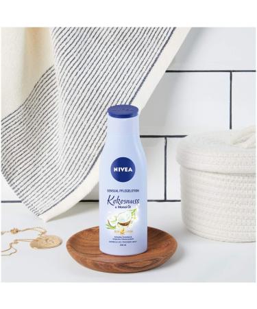 Nivea Body Sensual Care Lotion Coconut & Monoi Oil 4-Pack - 24H Moisture Fast-Absorbing Body Cream (200 ml Each) - Buy Online on GoSupps.com
