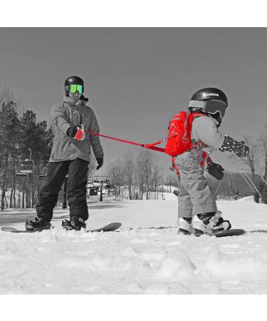 MDXONE Kids Snowboard Ski Harness Trainer | Retractable Leash & Seat Harness Red - Buy Online on GoSupps.com