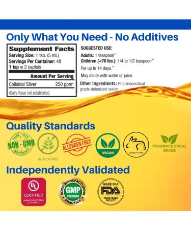 Natural Path Silver Wings Colloidal Silver 250ppm 8 Fl. Oz. - Immune Support Supplement - Buy Online on GoSupps.com