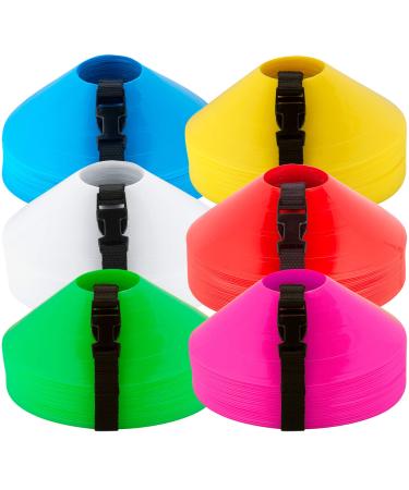 American Challenge Soccer Sports Disc Cones Yellow (25 count) Standard