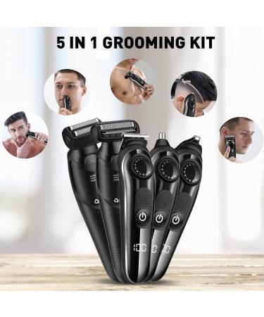 Zesuti Beard Trimmer for Men - 5 in 1 Grooming Kit with LED Display and Storage Case - Buy Online on GoSupps.com