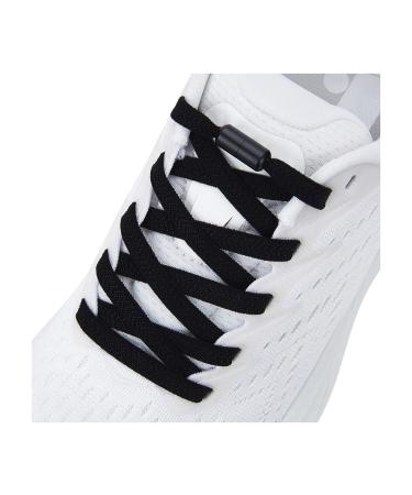 anan520 Elastic Shoe Laces - Elastic No Tie Shoelaces for Adults & Kids Shoes 1-black