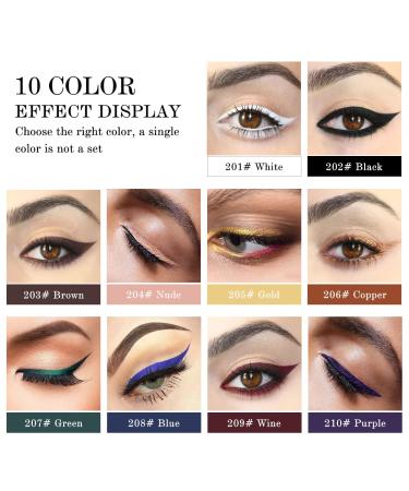 LSxia 2-in-1 Green Gel Eyeliner Set - Waterproof, Smudge Proof, High Pigment Eye Makeup with Brush - Cream Eyeliner Pot for Women - Buy Online on GoSupps.com