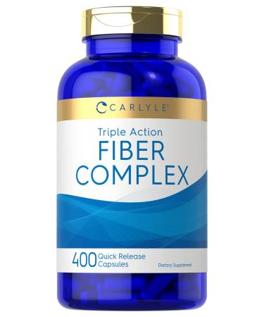 Carlyle Fiber Complex | 400 Capsules | Non-GMO Supplement | Triple Action Fiber
