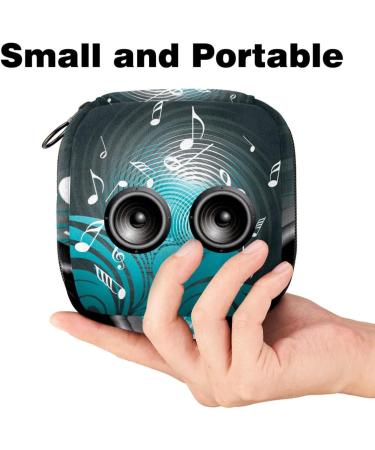 Javenproeqt Portable Women's Binding Bags | Menstrual Cup Pocket & Pads | Perfect for Teens & Music Lovers | Multi-Colored 01 - Buy Online on GoSupps.com