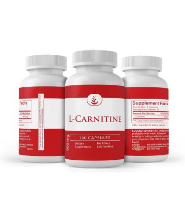 Buy PURE ORIGINAL INGREDIENTS L-Carnitine (100 Capsules) - No Additives Lab Verified - Fast International Shipping - Buy Online on GoSupps.com