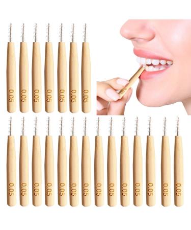 Binblin 25 pieces interdental brushes interdental brush brushes tooth cleaning gap with coating toothbrush between the room for cleaning between the preservation of oral health