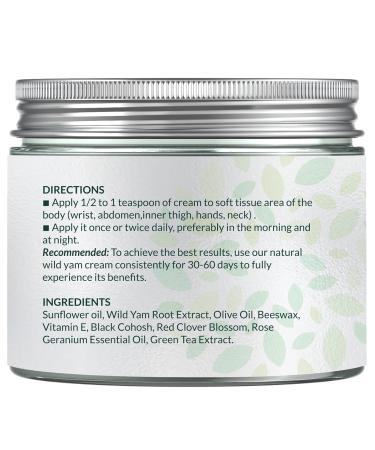 Organic Wild Yam Cream for Hormone Balance | Menopause Relief for Hot Flashes & Night Sweats - 2 oz - Buy Online on GoSupps.com