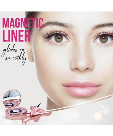 Fermosa Reusable Magnetic Eyelashes & Eyeliner Kit | Easy Glue-Free False Lashes for Beginners | 2 Pairs - Long & Extra Long - Buy Online on GoSupps.com