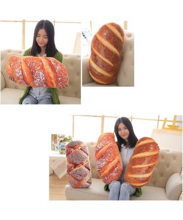 Creative Simulation Bread Pillow Lumbar Office Back Lumbar Pillow Plush Birthday Gift C - Buy Online on GoSupps.com