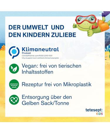 Tetesept Kids Sprudelbad Rainbow Country - Fruity Unicorn Foam for Colorful Bathing Fun - 15 x 40g of Bubbling Bath Foam - Buy Online on GoSupps.com