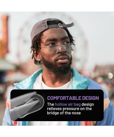 Silicone Nose Pads for Glasses - 5 Pairs | Anti-Slip & Comfortable Adhesive Nose Pads for Eyeglasses, Sunglasses, Spectacles | Grips & Cushions for Nose Support | Non-Toxic Silicone - Buy Online on GoSupps.com