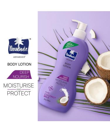 Para_chute Advansed Deep Nourish Body Lotion - 400ml | 100% Natural Coconut Milk for Dry Skin | Unisex 72h Moisturisation - Buy Online on GoSupps.com