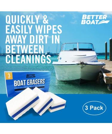 Premium Boat Scuff Erasers 3 Pack - Boating Accessories Gifts for Cleaning Pontoon, Sail, Fishing Boats - Vinyl Cleaner for Men & Women - Buy Online on GoSupps.com