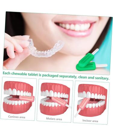 Healifty 24 Pcs Popsicle Silicone Chew Gummies Orthodontic Pacifier Adult Pacifiers Invisiliners Case - Buy Online on GoSupps.com