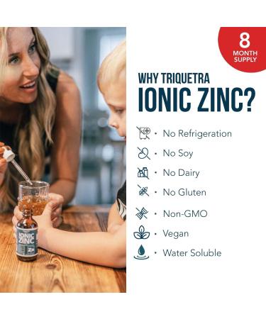 Ionic Liquid Zinc - 8 Month Supply | Adjustable Doses | Vegan Formula | Immunity, Brain & Thyroid Support | Best Absorption | 2 oz. Glass Bottle - Buy Online on GoSupps.com