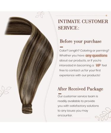 Hetto Brown Real Hair Braid Extensions - Remy Ponytail Wrap Around Extensions #4/27 - Dark Brown & Red Blonde - 70g 35cm - Buy Online on GoSupps.com