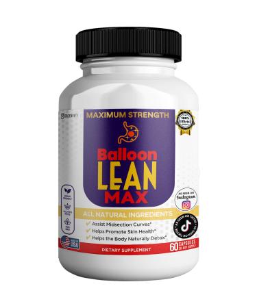 GREENVIFY Balloon Lean Max Maximum Strength Dietary Supplement 60 Capsules Natural Ingredients 30-Day Supply (1)
