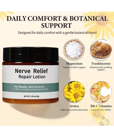 BLOWADM Nerve Cream Neuropathy Lotion With Arnica Magnesium For Joint Daily Nourishment For Knee Lumbar Neck Hand And Foot(3.5oz - Buy Online on GoSupps.com