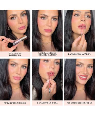 ICONIC LONDON Lustre Lip Oil - Non-Sticky Moisturizing High Shine | Vitamin C & Hyaluronic Acid | Cruelty Free & Vegan | 0.2 Fl Oz (Red) - Shop Internationally - Buy Online on GoSupps.com