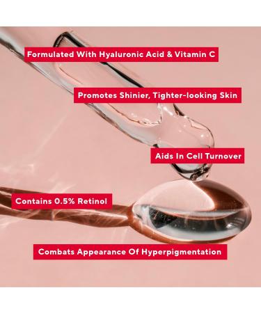Mirabella Multi-Peptide Serum | Retinol Serum with Hyaluronic Acid & Vitamin C | Reduces Fine Lines & Wrinkles | 1 Fl Oz - Buy Online on GoSupps.com