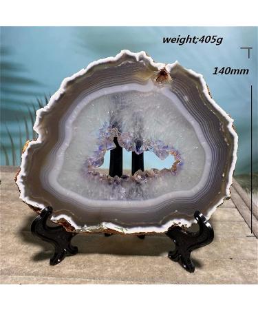 Amethyst Rough Stone Amethyst Agate Stone Slab Raw Minerl Gem Geode Home Decor Wicca Witchcraft - Buy Online on GoSupps.com