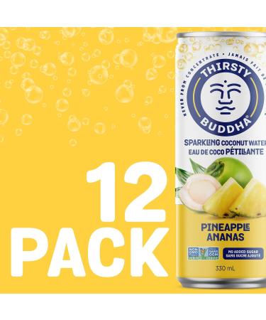 THIRSTY BUDDHA Coconut Water - Pure Coconut Water & Sparkling Coconut Water - Premium Coconut Water Organic + Coconut Water - Buy Online on GoSupps.com
