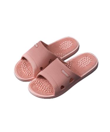 Acupressure massage slippers sandals for foot akupoint massage shiatsu arch pain relief non-slip massage leschu reducing foot tension (36-37 pink) 36-37 pink