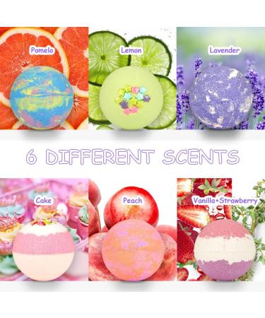 Canvalite Unicorn Bath Bombs for Kids - 6 Pc Gift Set with Surprise Inside | Organic Natural Spa Fizzy Bubbles | Skin Friendly | Fizz Balls with Jewelry Toy | Strawberry Scented - Buy Online on GoSupps.com