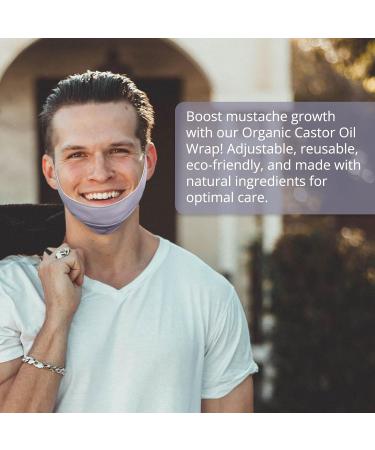 Leekalos Castor Oil Wrap Kit | Mustache Growth & Maintenance | Adjustable Organic & Reusable - Buy Online on GoSupps.com