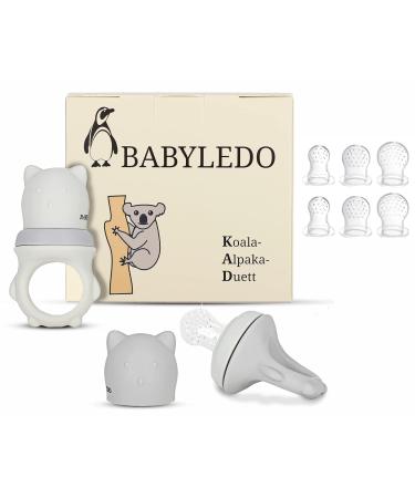 BABYLEDO Baby Fruit Pacifier & Teething Ring for Fruits & Veggies - Koala Alpaca Duet | 6+ Months - International Shipping - Buy Online on GoSupps.com