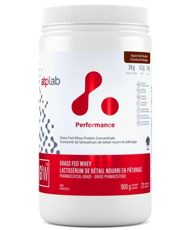 ATP LAB - Grass Fed Whey Protein Powder 900g (Chocolate Flavour) - Whey Protein Powder - Whey Protein Concentrate - Immune Recovery Muscle Growth Dark Chocolate 23 Servings (Pack of 1)