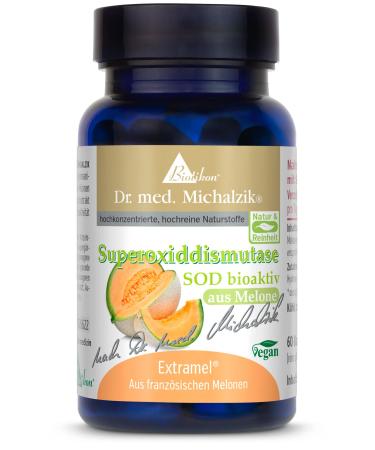 Biotikon Bioactive SOD according to Dr. med. Michalzik - No genetically modified French cantaloupe melons - Daily recommendation - Melon fruit extract 40 mg corresponds to enzymatic activity