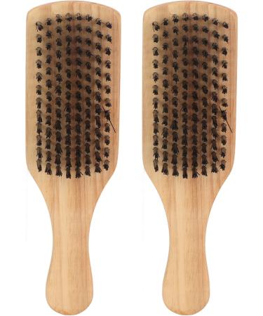 Jiawu Beard Brush - Double-Sided Ergonomic Bristle Brush for Home Salon & Pet Care | Skin-Friendly & Portable - Buy Online on GoSupps.com