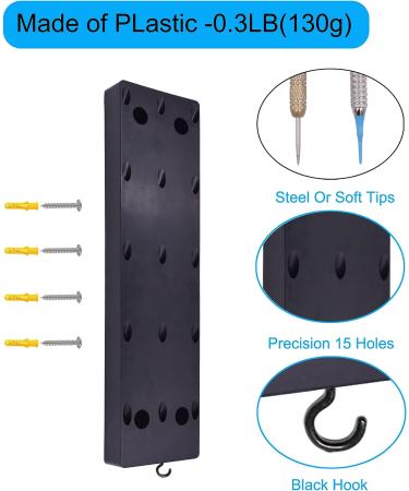 YYST Hand Held Dart Holder/Stand/Caddy - Lightweight Design for 15 Steel or Soft Tip Darts - Buy Online on GoSupps.com