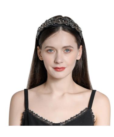 QIANXUAN Rhinestone Headband - Crystal Beaded Embellished Hair Accessory for Women - Buy Online on GoSupps.com