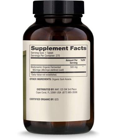 Dr. Mercola Organic Fermented Moringa - 270 Biodynamic Tablets for Natural Wellness - Buy Online on GoSupps.com