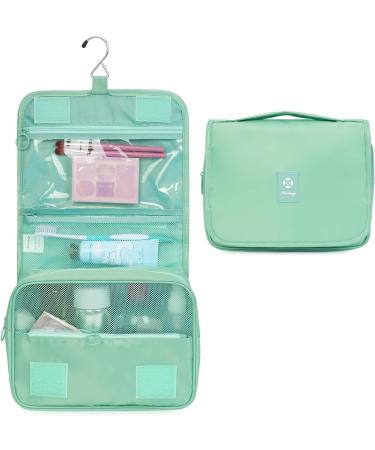 Travel Hanging Toiletry Wash Bag Makeup Cosmetic Organizer for Women Waterproof (Dark Green) - Buy Online on GoSupps.com