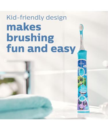 Philips Sonicare for Kids Original Compact Sonic Toothbrush Heads for 3+-Year-Old Kids 4 Unit Pack in Blue (Model HX6034/33) From the age of 3 single - Buy Online on GoSupps.com