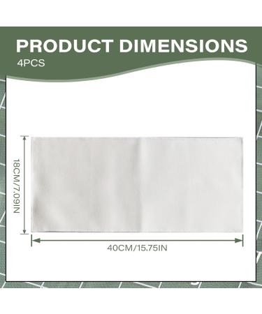 Flanelle en coton biologique pour l'huile de ricin flanelle de coton biologique pour l'huile ricin 4pcs 16x7 pouces enveloppantes r utilisables tr s absorbante douce pour 'abdomen le foie le - Buy Online on GoSupps.com