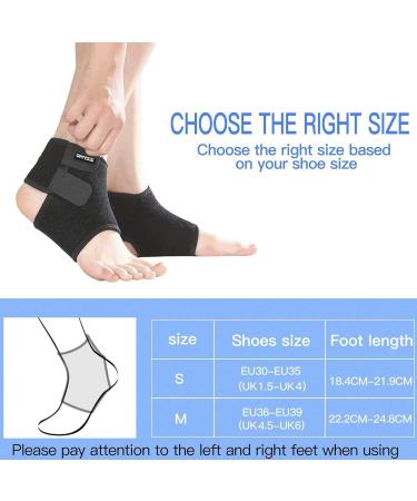 Ontyzz Adjustable Ankle Bandage for Children - Elastic Support for Football Basketball Cycling Running & Dancing - 1 Pair Black - Buy Online on GoSupps.com