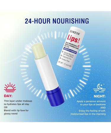 Medicated Lip Balm Hydrating w/Petrolatum Shea Butter Beeswax 100% Natural Ingredients Organic Lip Butter Balm & Moisturizers Lip Repair For Dry Cracked Lips Overnight Lip Treatment 2PCS - Buy Online on GoSupps.com