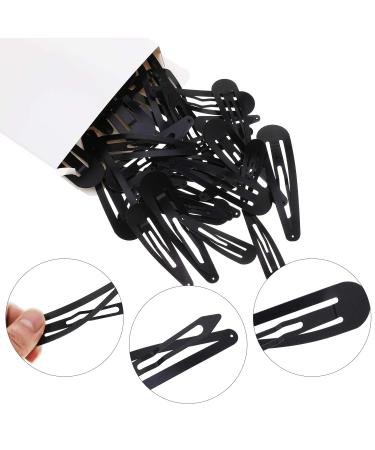 40 Piece Snap Hair Clips Set - Large Metal Nonslip Barrettes for Women and Girls - Hair Pins Hair Accessories (Black) - Sizes: 3.5 3.1 2.8 2.4 2 - Durable and Stylish - Buy Online on GoSupps.com