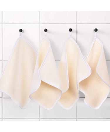 Exfoliating Face and Body Wash Cloths - 3 Pack Soft Weave Bath Cloth for Gentle Scrubbing and Massage - Ideal for Men and Women - Buy Online on GoSupps.com